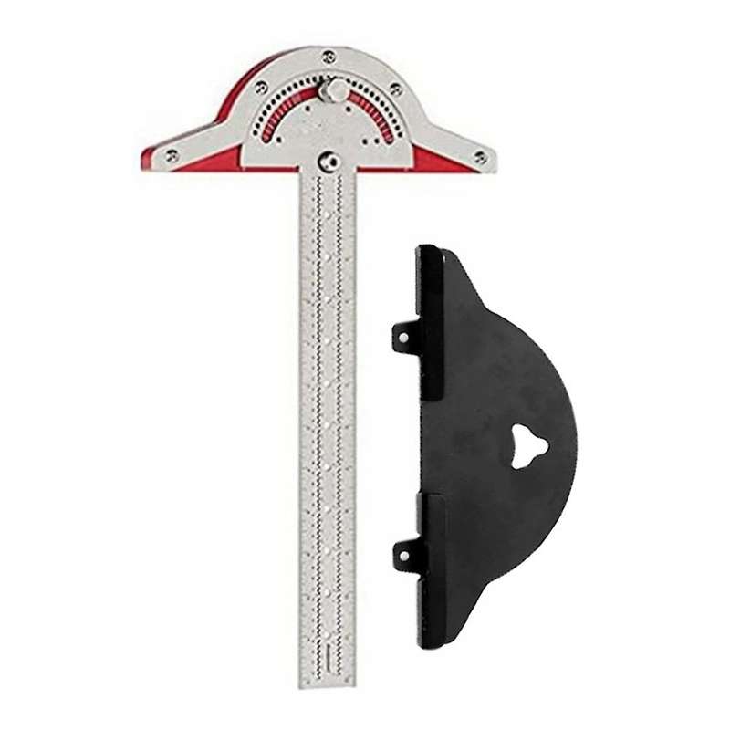 T-type Woodworkers Edge Ruler Protractor Woodworking Ruler -10inch