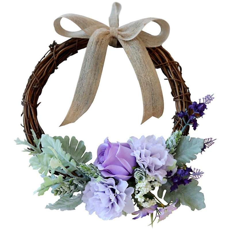 Artificial Rose Flower Hydrangea Wreath for Wedding Party Home Decor