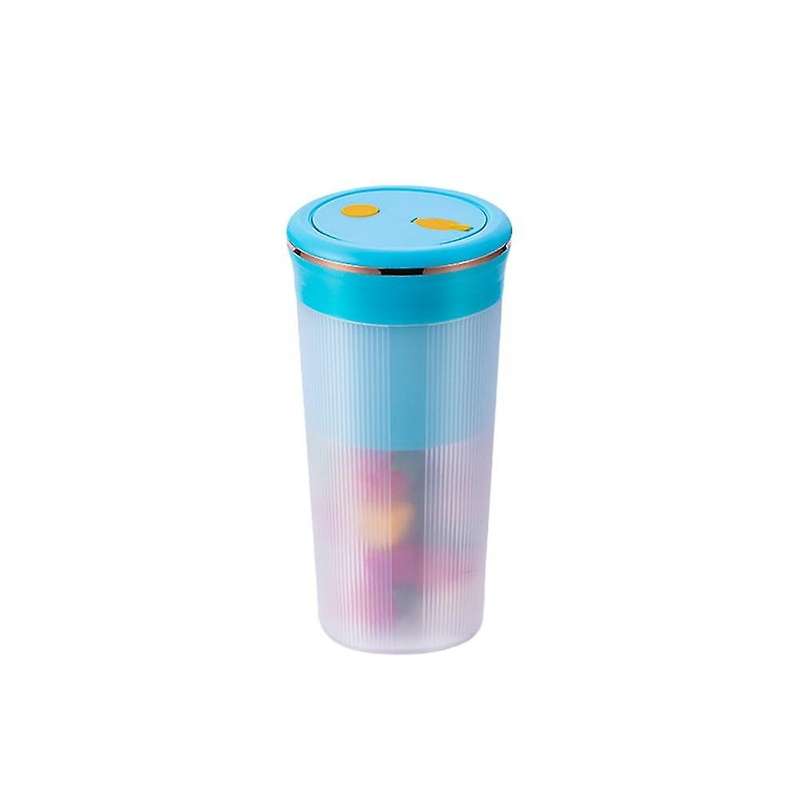 Electric Blender 6-blades Usb Fruit Mixer Cup Smoothie Maker (blue)