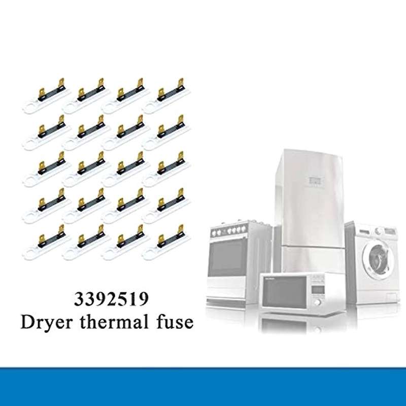 20pcs Dryer Fuse Home Appliance Washing Machine Fuse Fuse 3392519