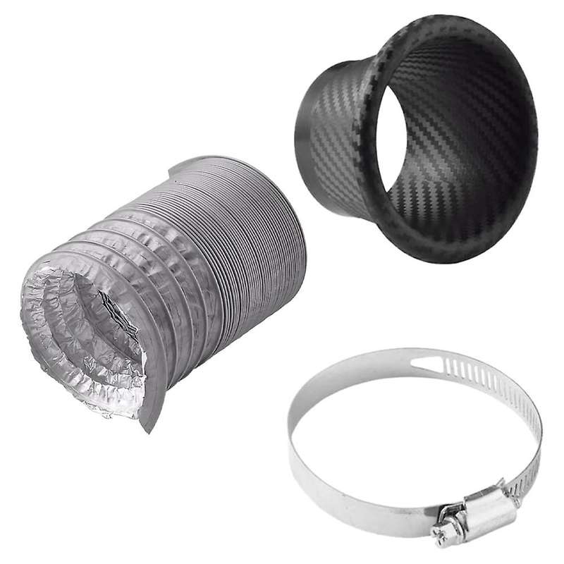 1 Set Car Front Bumper Turbo Air Intake Pipe Turbine Funnel Kit