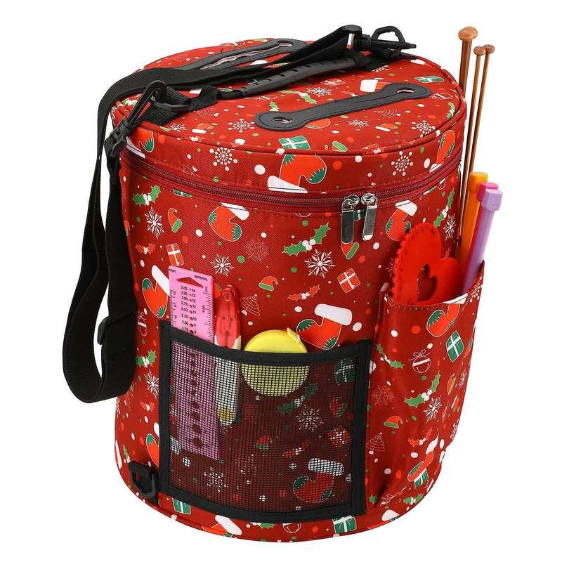 Knitting Bag Yarn Tote Storage Bag for Wool Crochet Hooks Knitting