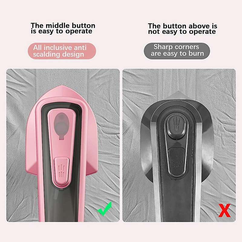 Mini Steam Iron for Clothes-portable Mini Steam Iron,pink Eu Plug