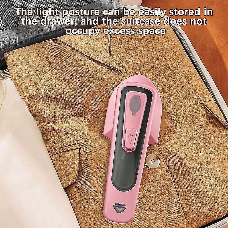 Mini Steam Iron for Clothes-portable Mini Steam Iron,pink Eu Plug