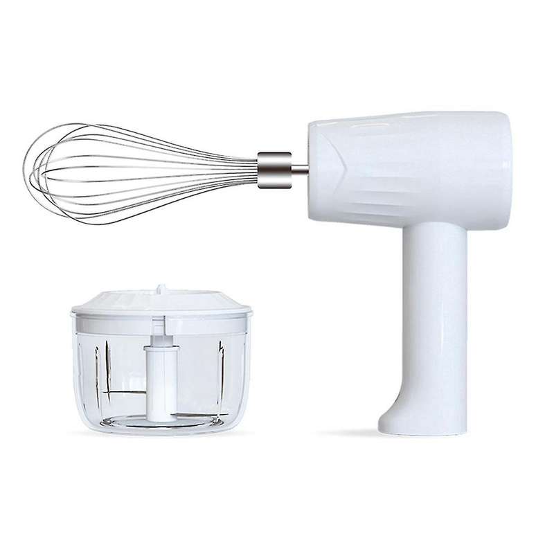 Wireless Mini Mixer Electric Food Blender Handheld Dough Mixer White