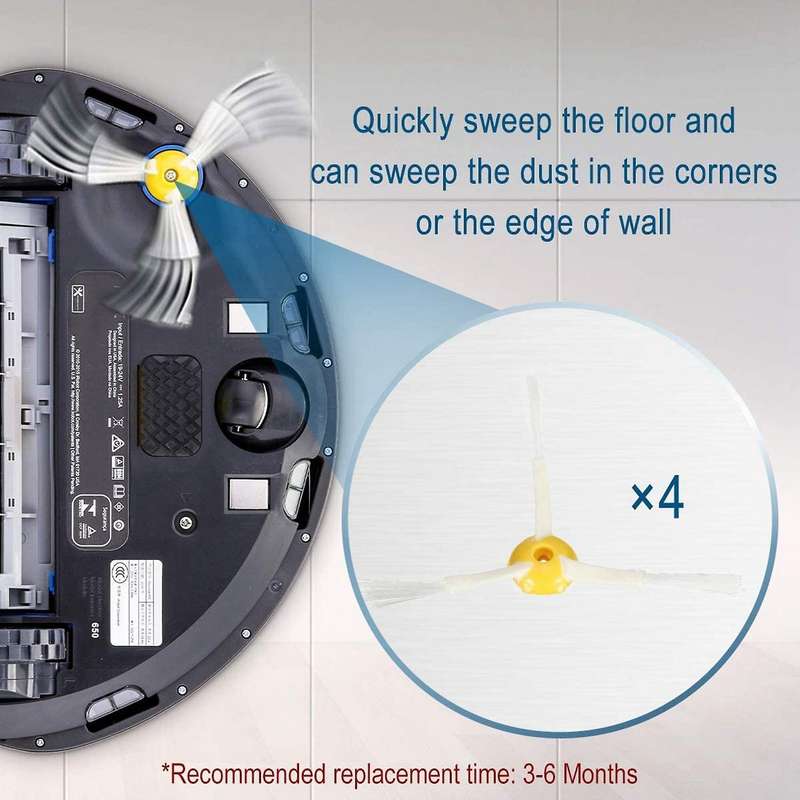 Replacement Parts Main Roller Brush Side Brush Filter for Irobot 630