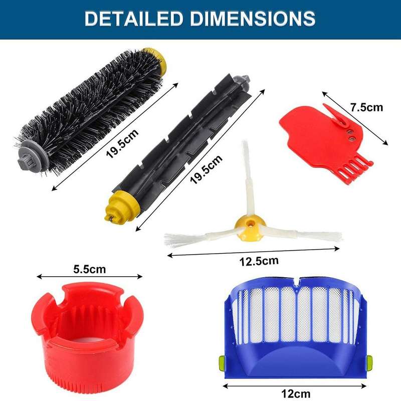Replacement Parts Main Roller Brush Side Brush Filter for Irobot 630