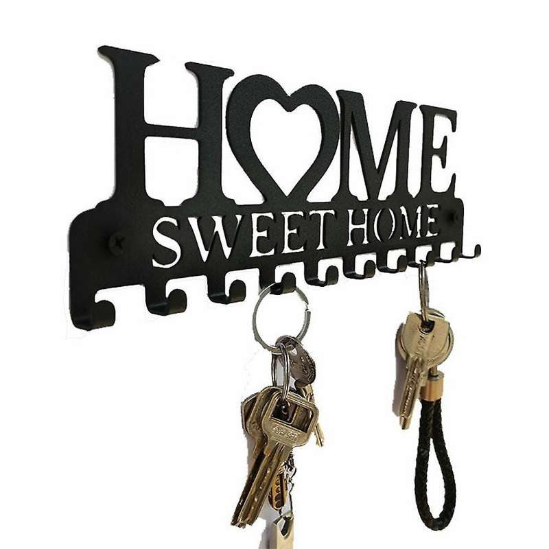 Key Holder Wall Mount Hanger Keys Hook with 10 Hooks for Kitchen