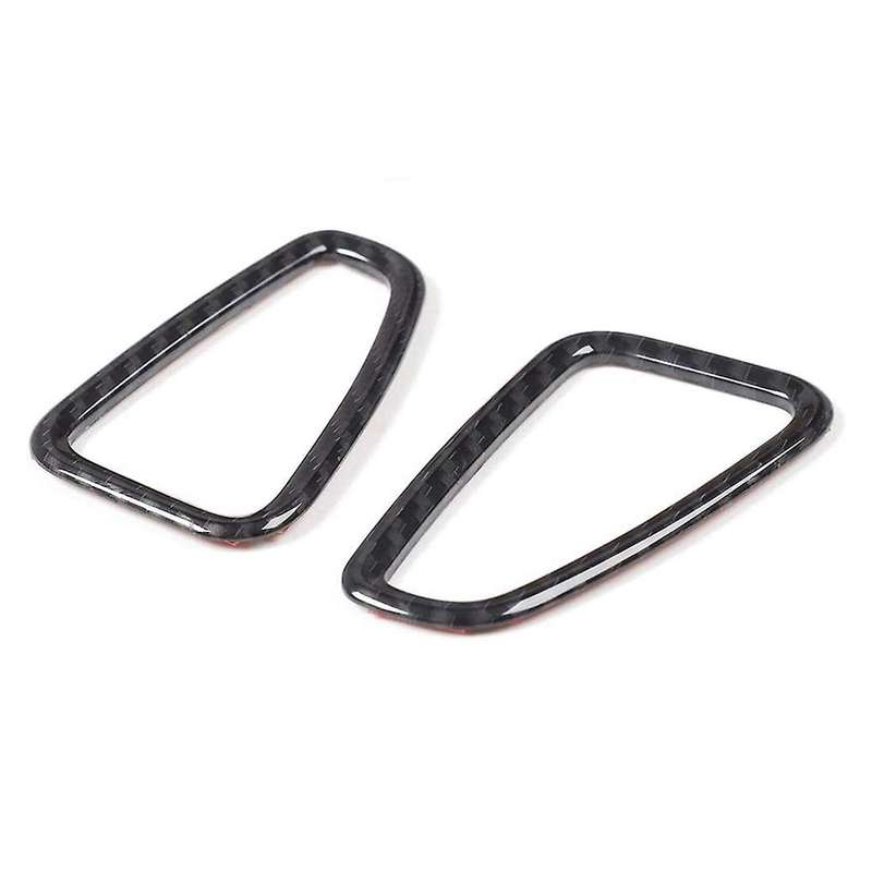 Dash Board Air Outlet Vent Ring Cover Decor Trim, Crabon Fiber Grain