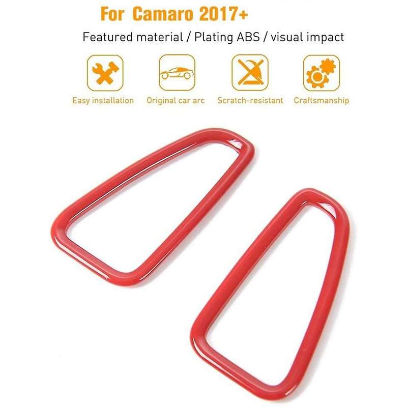 Dash Board Air Outlet Vent Ring Cover Decor Trim Interior, Red