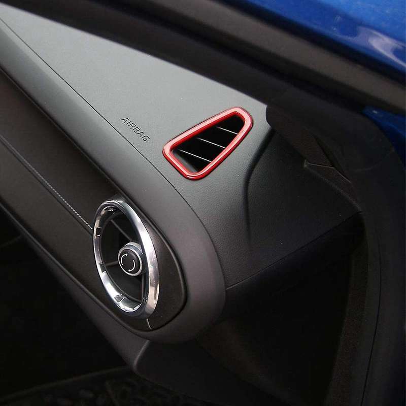 Dash Board Air Outlet Vent Ring Cover Decor Trim Interior, Red