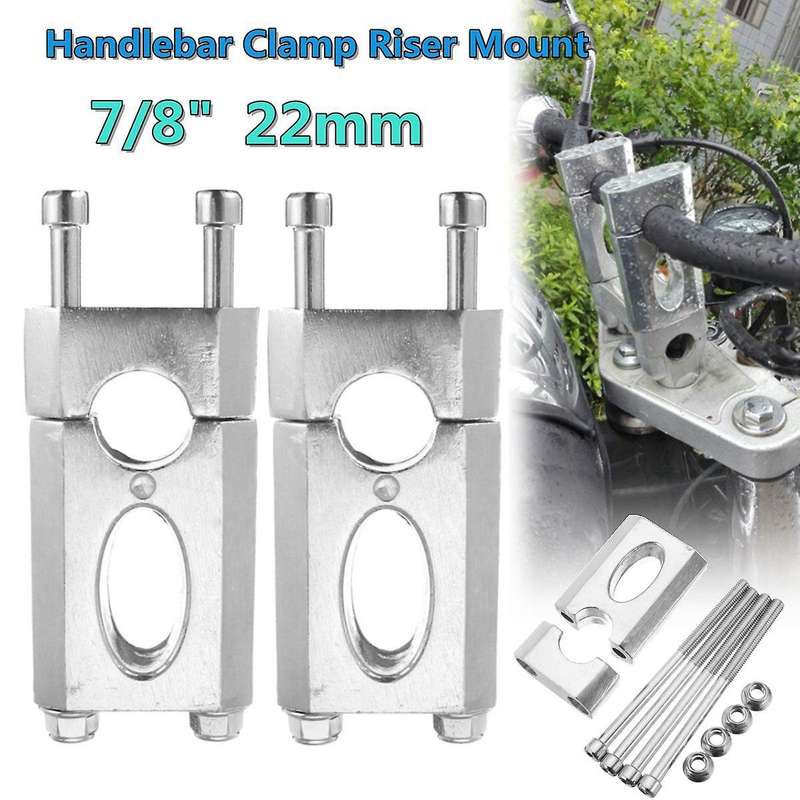 1 Pair Handlebar Clamp Riser Mount for 110cc 125cc Dirt Pit Bike Atv
