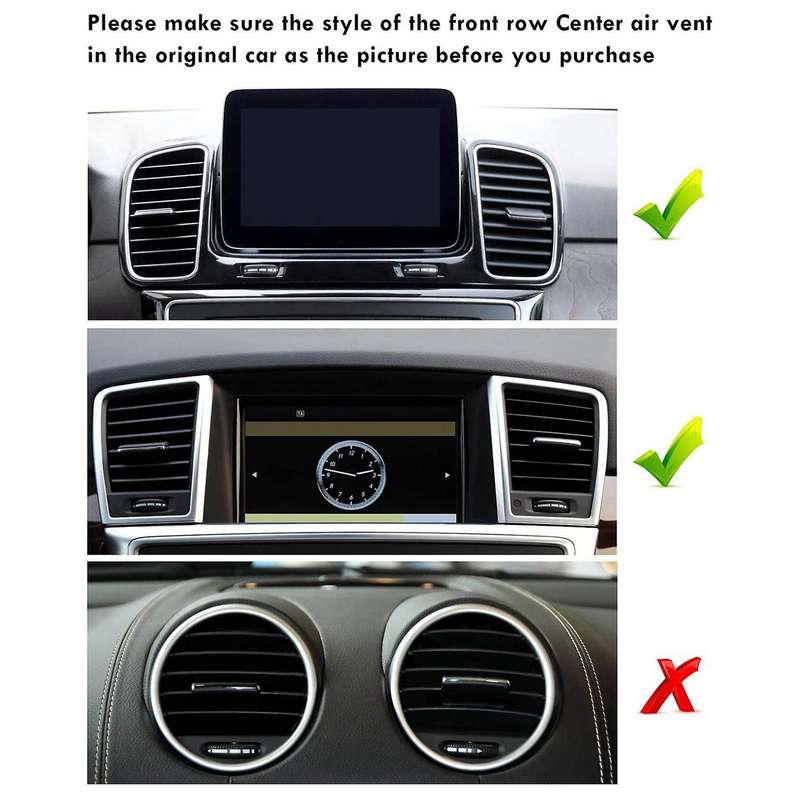 2x for Mercedes Benz Front Center Air Vent Tabs