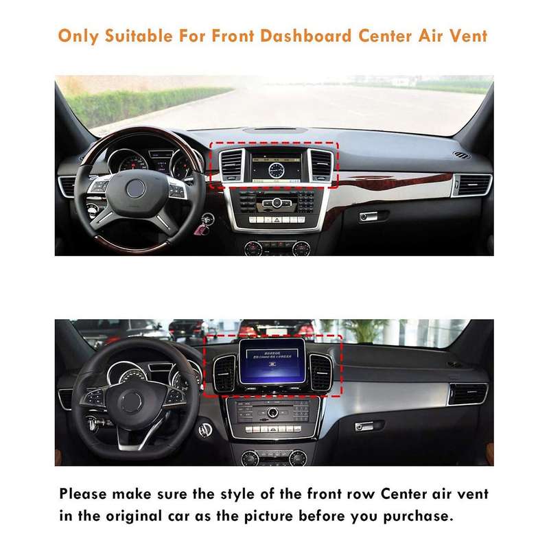 2x for Mercedes Benz Front Center Air Vent Tabs