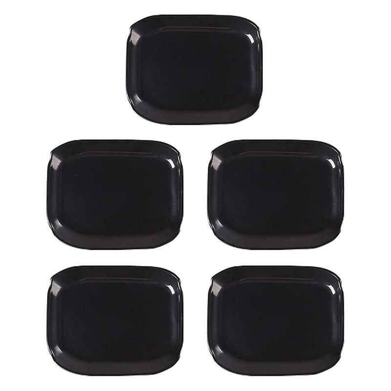 Exterior Door Handle Bowl Trims Accessories Black 5pcs