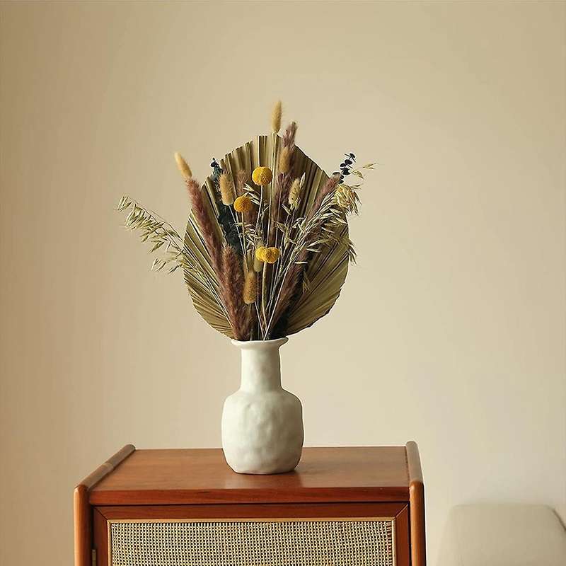 45 Pcs Natural Dried Flower Bouquet Dried Pampas and Palm Bouquets