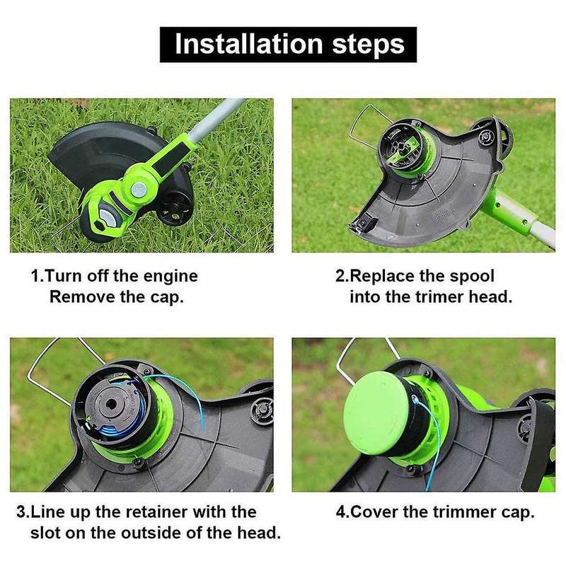 12 Pack Auto-feed String Replacement Trimmer Spool for Greenworks