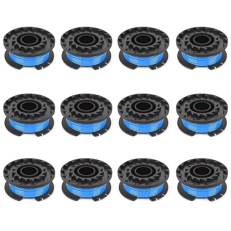 12 Pack Auto-feed String Replacement Trimmer Spool for Greenworks