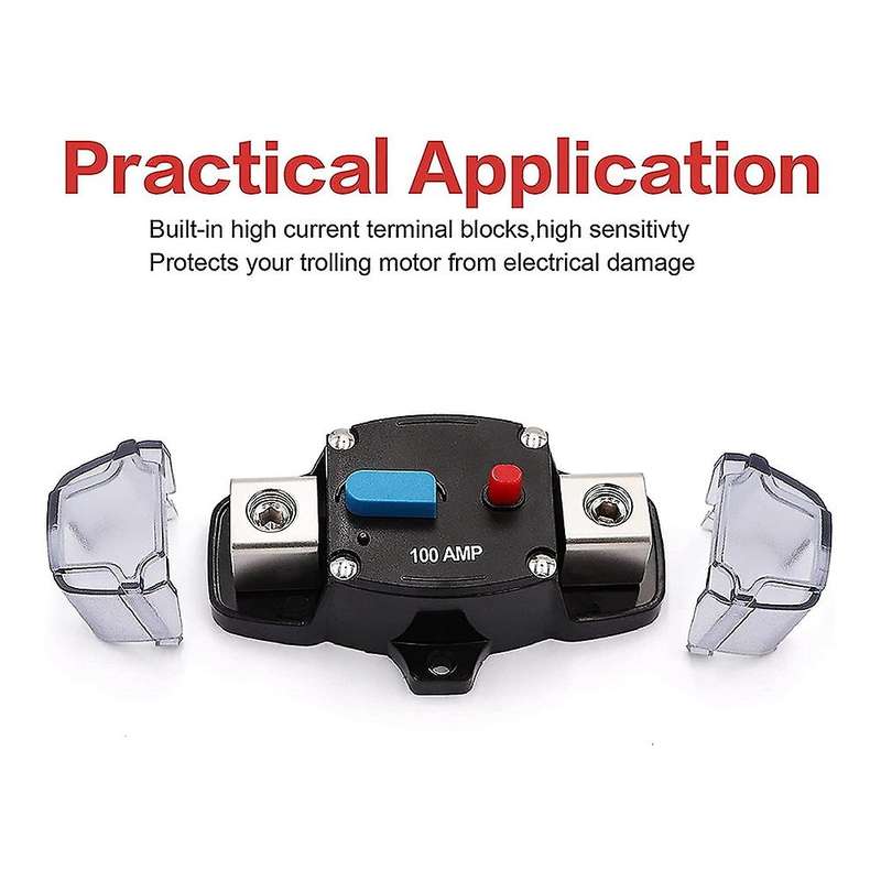 Circuit Breaker Manual Reset, Audio Inline Fuse Block Holders (100a)
