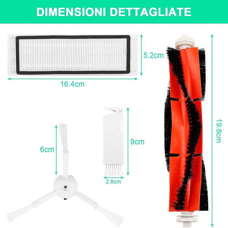 For Xiaomi Mi Robot Vacuum, S50 S51 Parts Brush for Vacuum Cleaner