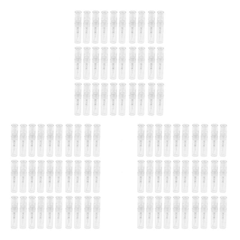 90pcs Clear 2ml Atomizer Plastic Bottle Spray Disposable Bottle