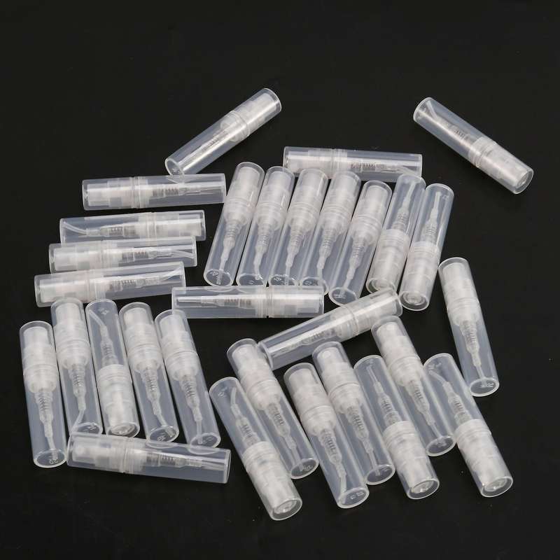 90pcs Clear 2ml Atomizer Plastic Bottle Spray Disposable Bottle