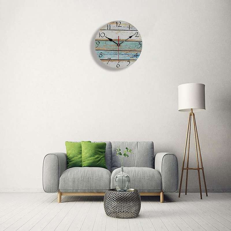 Wall Clock,vintage Round Coastal Nautical Clock Decorative for Home