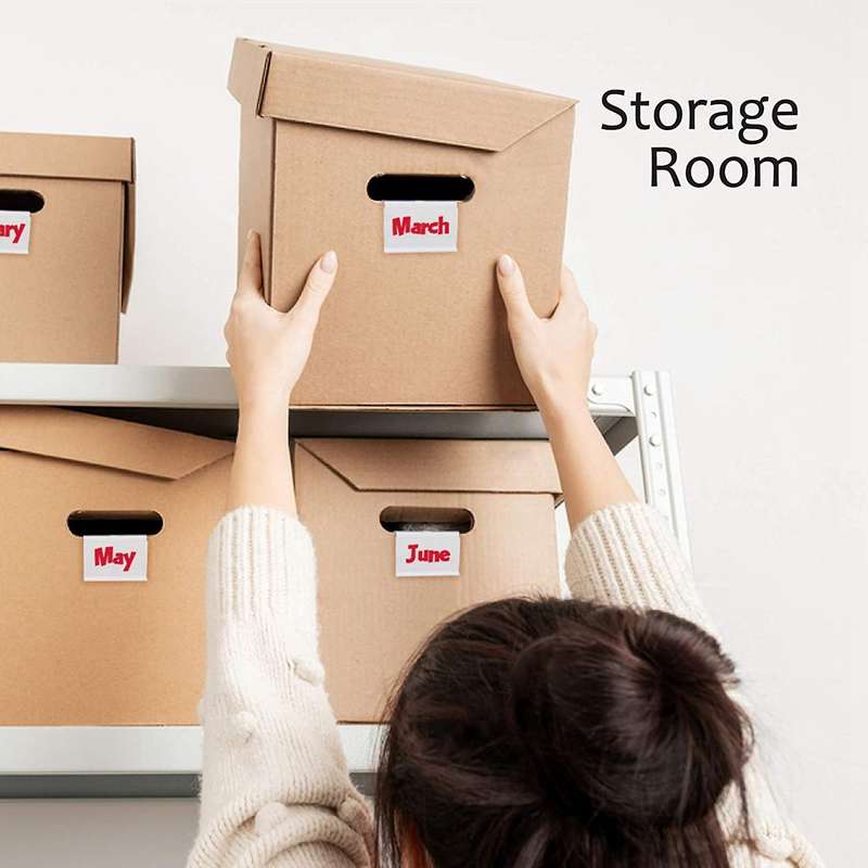 50pcs Clear Plastic Label Holder Price Tag, for Storage Bins Labels