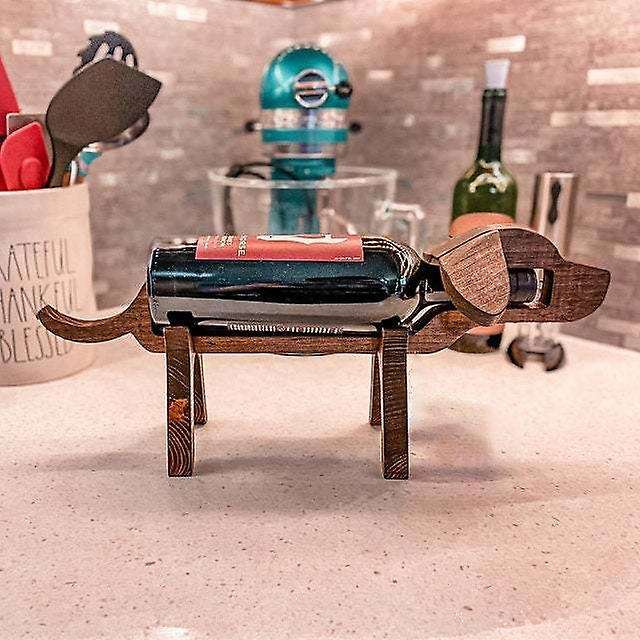 Wooden Pig Wine Rack Wine Holder Stand Wine Cabinet Decorations