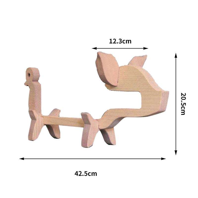 Wooden Pig Wine Rack Wine Holder Stand Wine Cabinet Decorations