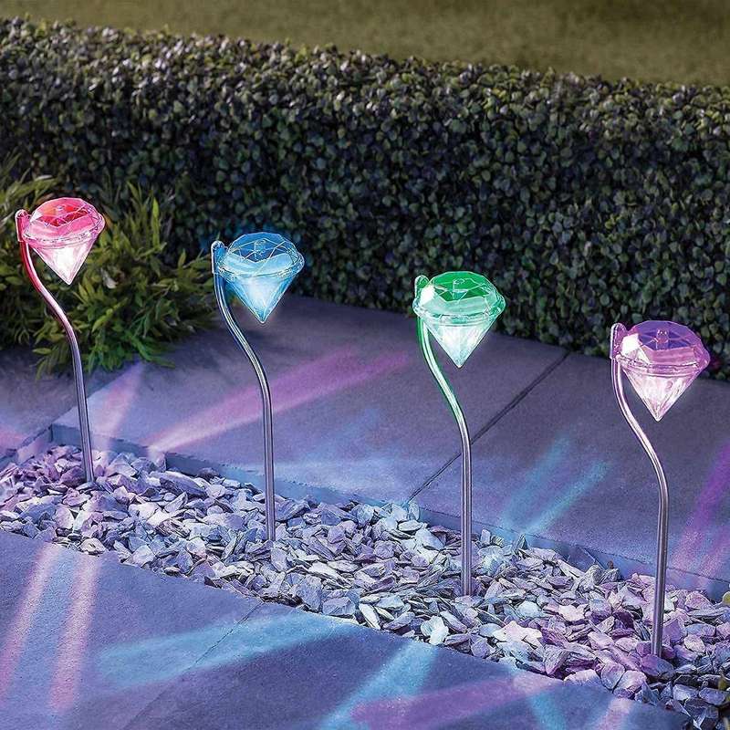 Solar Lights Garden Led Changing for Garden, Patio, Yard, Multicolor