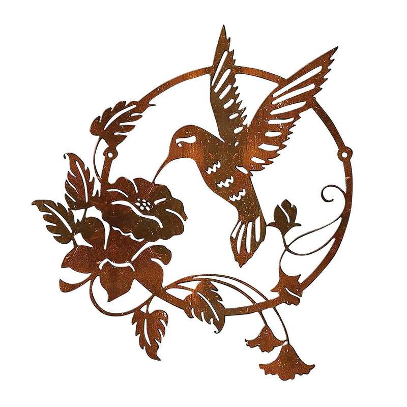 Birds Theme Metal Wall Art Saw Blade Decor for Living Room Garden