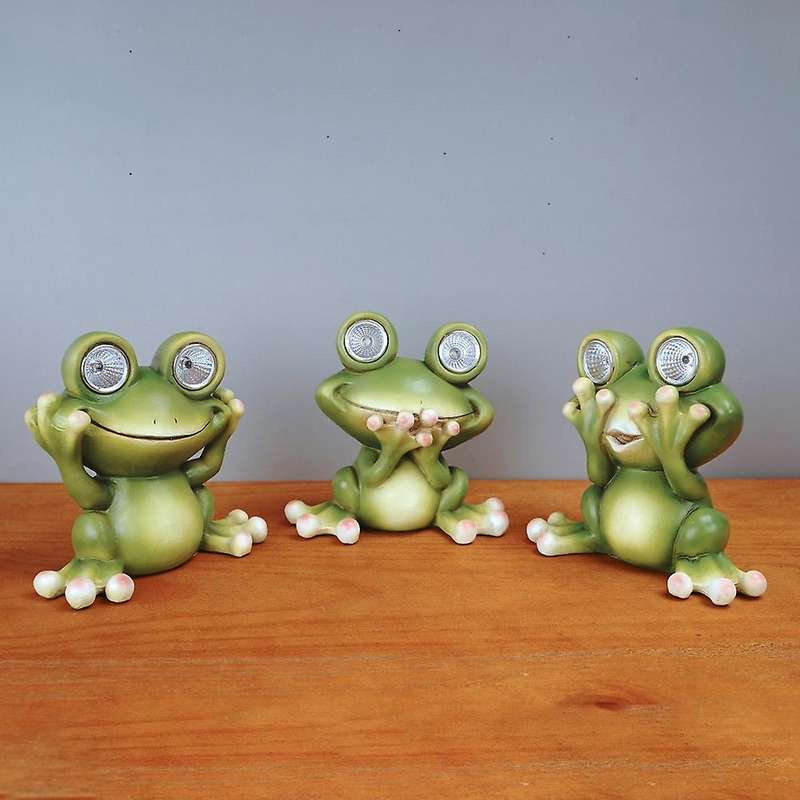 Garden Solar Lights Decor Frog Garden Lights for Walkway Pathway C