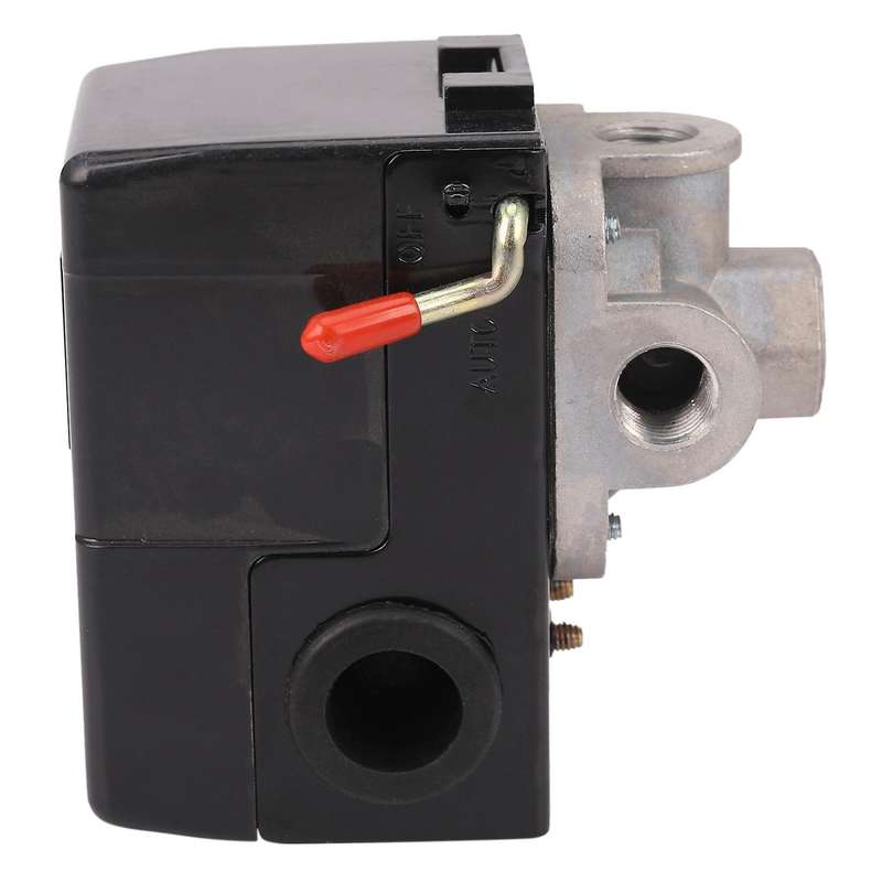 Pressure Switch Control Air Compressor 140-175 Psi 4 Port Black