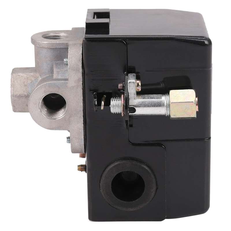 Pressure Switch Control Air Compressor 140-175 Psi 4 Port Black