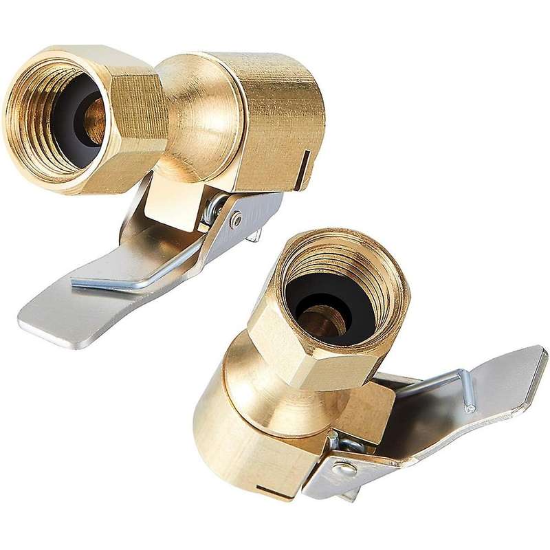 6 Pieces Brass Air Chuck for Tire Inflator Gauge Compressor