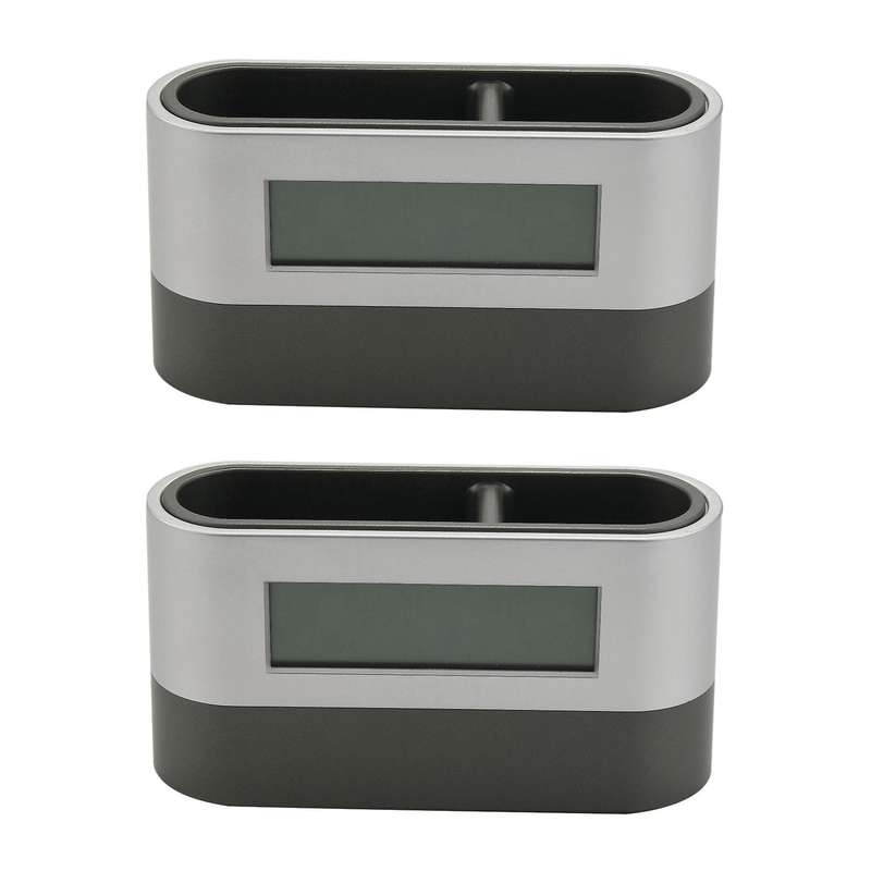 Office Desktop Storage Pen Holder with Digital Alarm Clock Timer