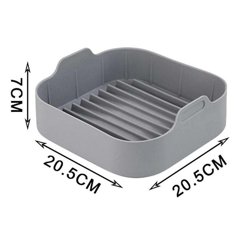 Silicone Pot Square Air Fryers Oven Baking Tray C