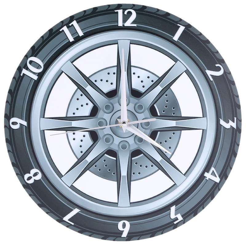 Custom Your Garage Name Car Acrylic Wall Clock Workshop Decor