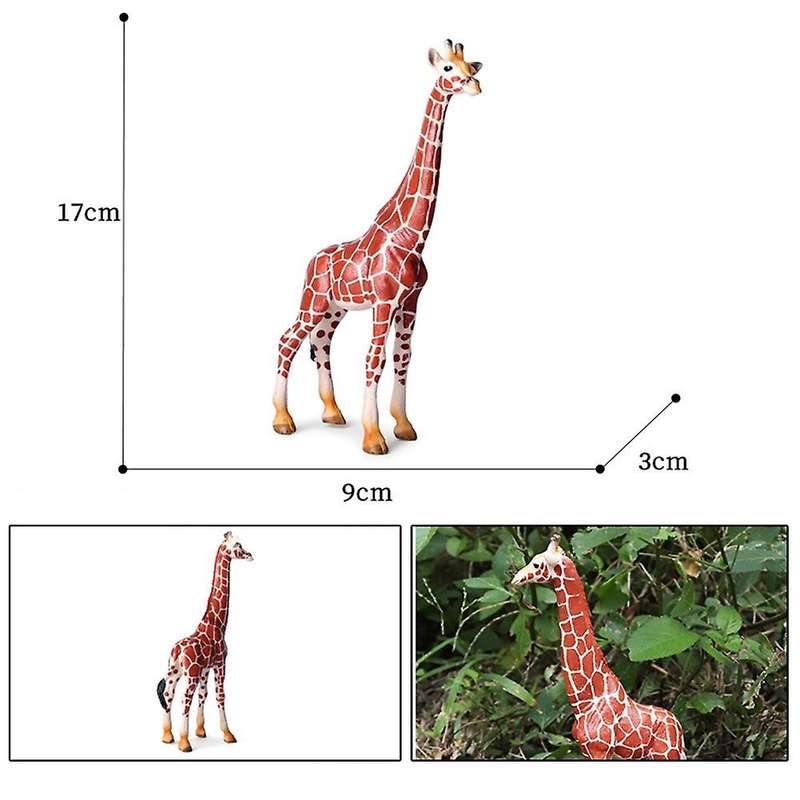 Realistic Giraffe Figurines Plastic Safari Toy, for Cake Topper
