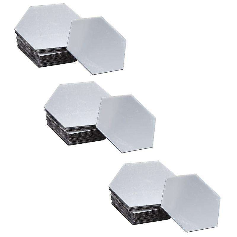 72pcs Wall Mirrors/mirror Wall Stickers/ Hexagon Mirror Decor