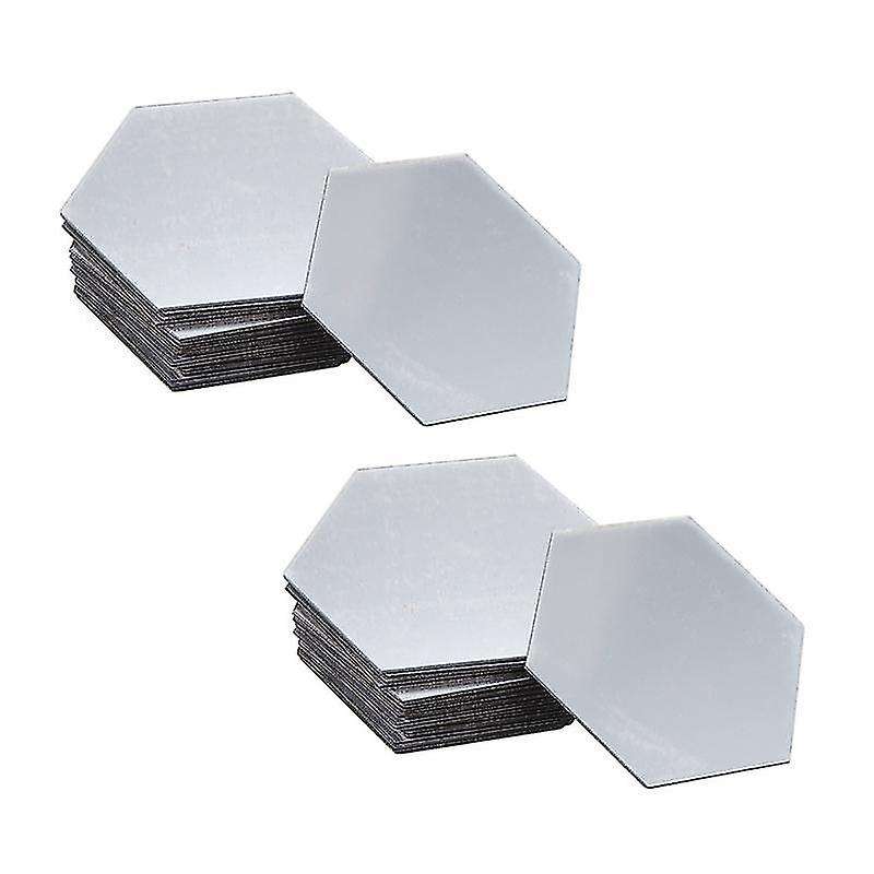 72pcs Wall Mirrors/mirror Wall Stickers/ Hexagon Mirror Decor