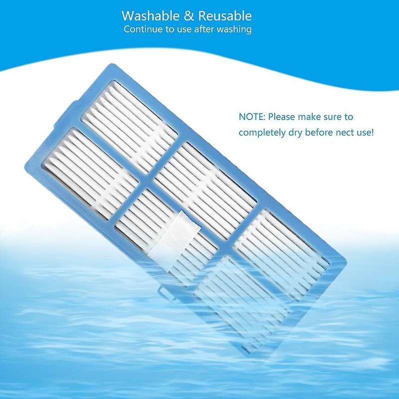 12 Pcs for Proscenic 850t Main Rolling Side Brush Hepa Filter