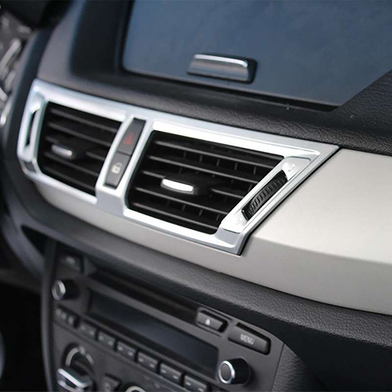 Car Central Control Air Outlet Frame Cover Trim For-bmw X1 2011-2015