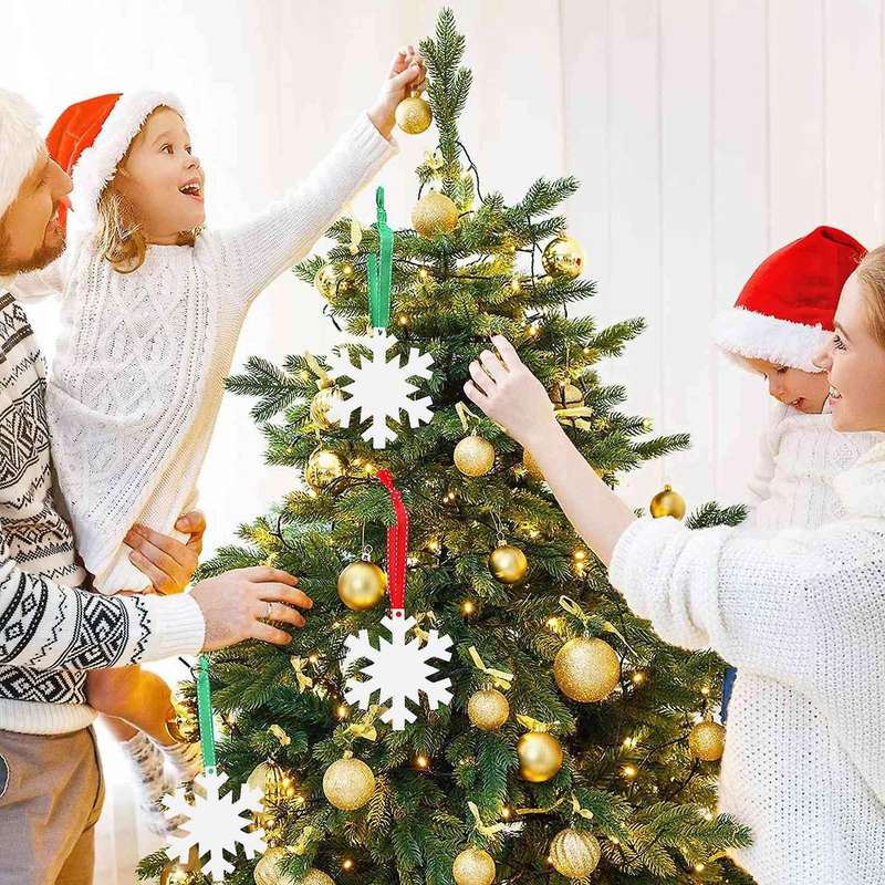 Acrylic Christmas Ornament Blank White Acrylic Diy Blank Clear
