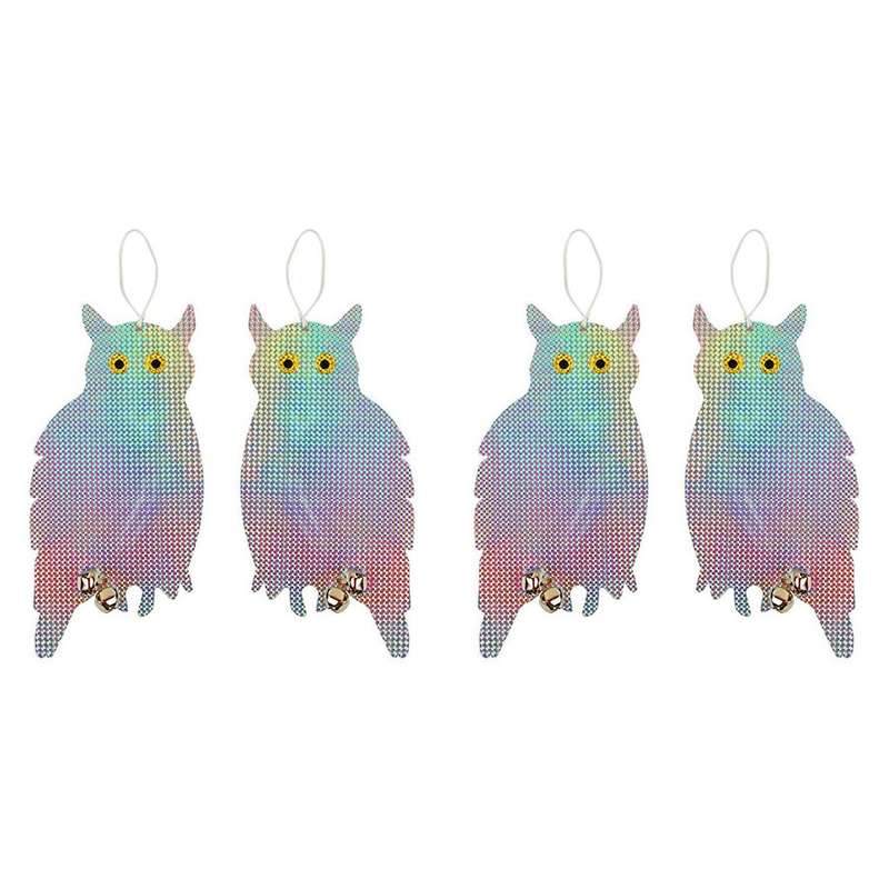 2pcs Owl Bird Repellent Hanging Device Keep Bird Away Garden Supplies