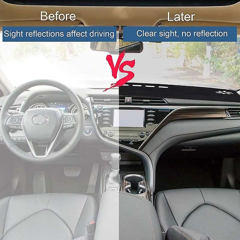 Dashboard Cover Mat for Toyota Camry 2018-2021 Lhd, Dashboard Mat