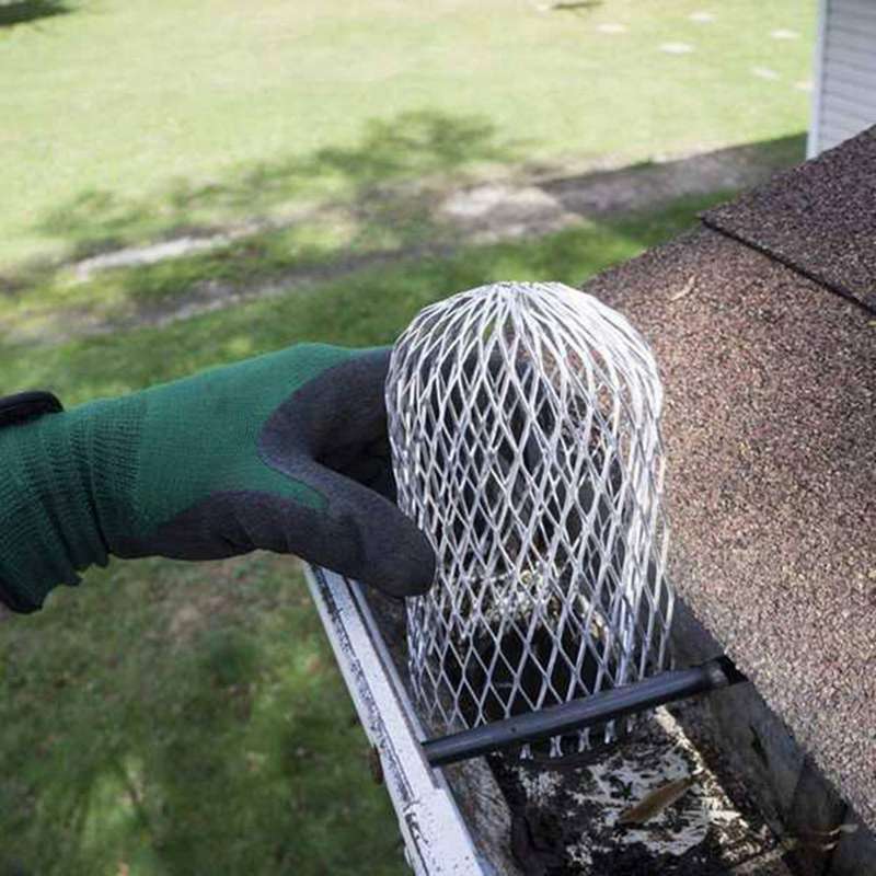 6 Pack Gutter Guard 3 Inch Aluminium Filter for Stopping Blockage