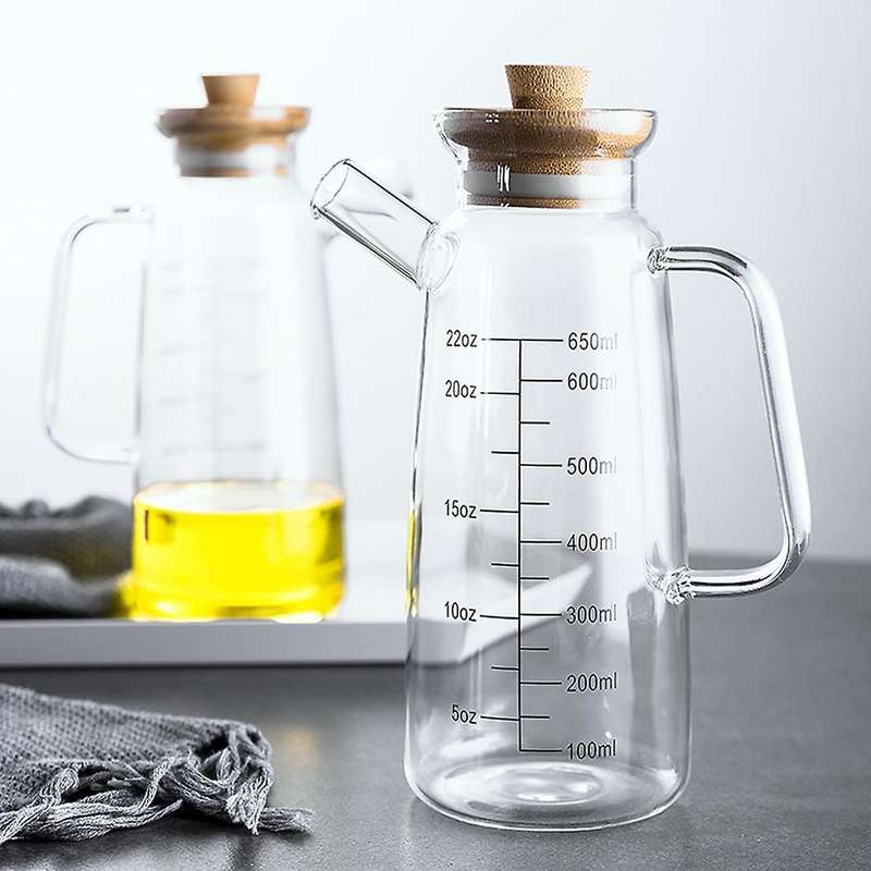 Heat-resistant Leak-proof Oil Bottle with Lid Vinegar Bottle A