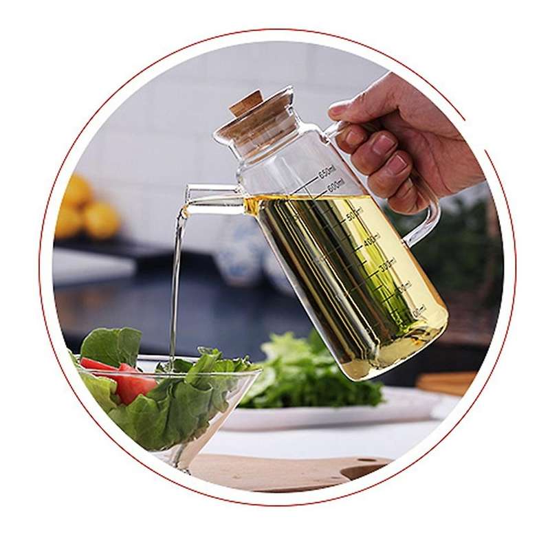 Heat-resistant Leak-proof Oil Bottle with Lid Vinegar Bottle A